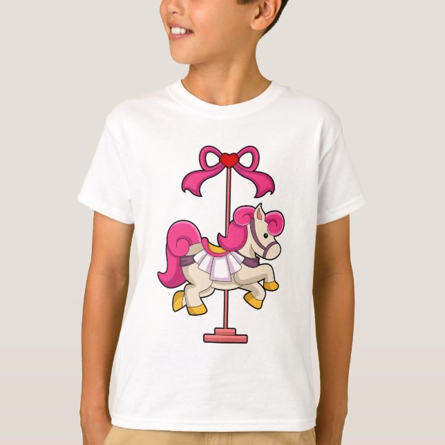 T-shirt Cheval en cheval de carrousel.PNG (Devant)