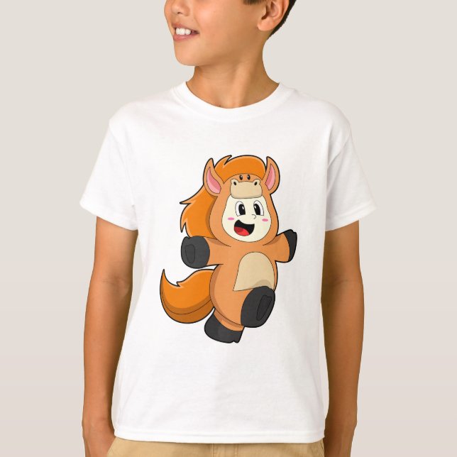 T-shirt Cheval en costume (Devant)