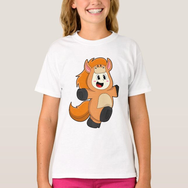 T-shirt Cheval en costume (Devant)