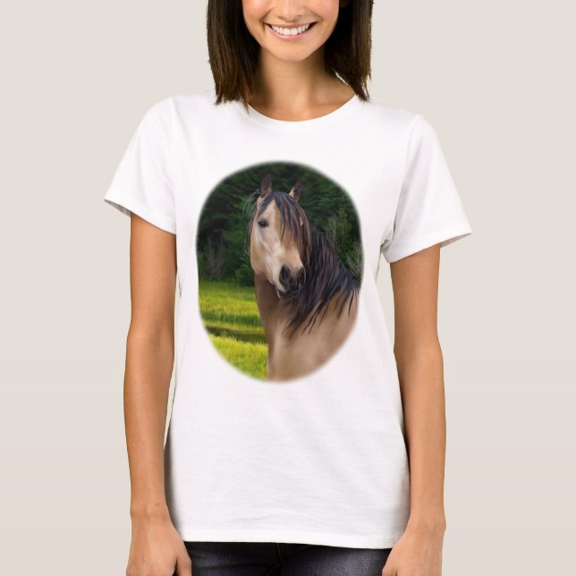 T-shirt Cheval en peau de seau (Devant)