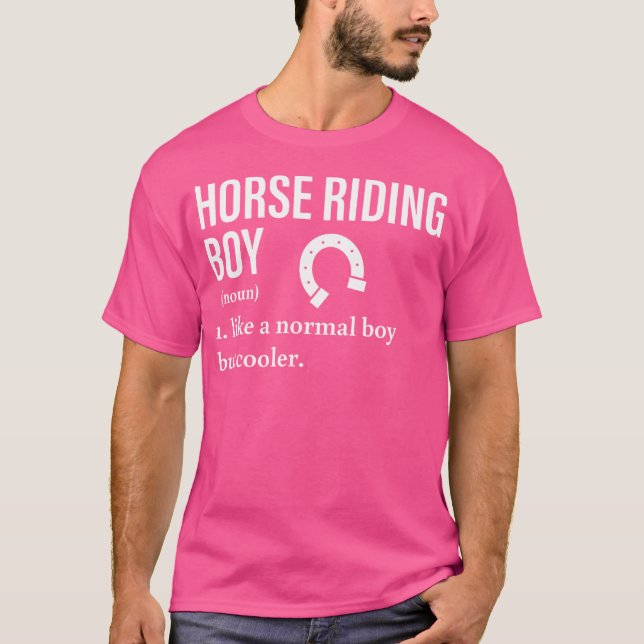 T-shirt Cheval Equestre équitation Garçon Noun Show Jumpin (Devant)