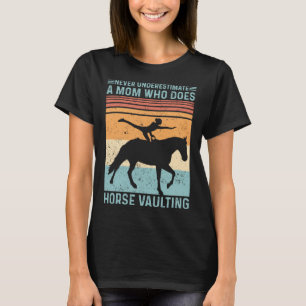 T-shirt Cheval équestre voûte rétro