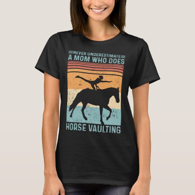 T-shirt Cheval équestre voûte rétro (Devant)