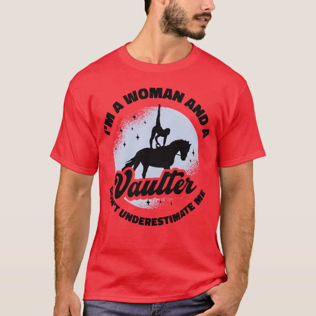 T-shirt Cheval Equestre Voûte Vaulter Équitation (Devant)