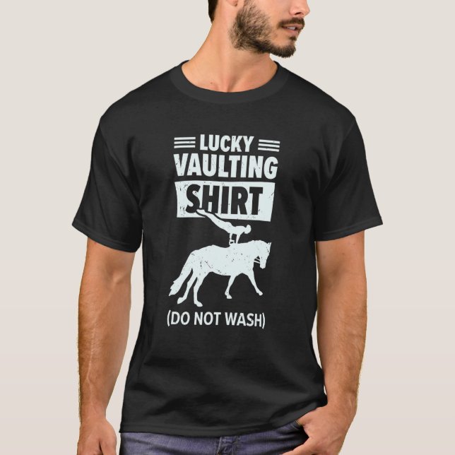 T-shirt Cheval Equestre Voûte Vaulter Équitation (Devant)