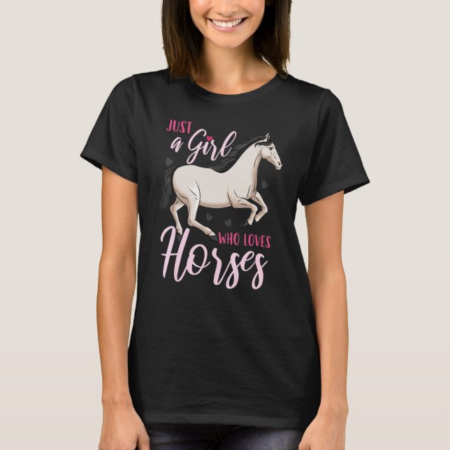 T-shirt Cheval Équitation (Devant)