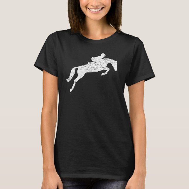 T-shirt Cheval équitation Anglais Chasseur équestre Jumper (Devant)