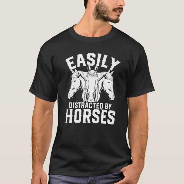 T-shirt Cheval  Équitation Cavalier Équin  Cheval (Devant)