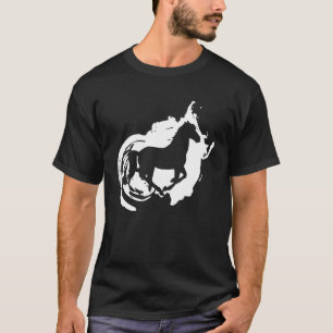 T-shirt Cheval équitation équestre art