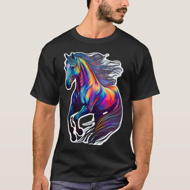 T-shirt Cheval Équitation Équestre Cheval (Devant)