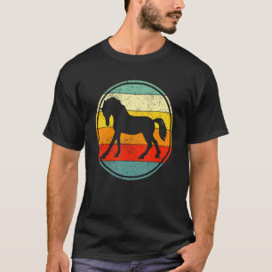 T-shirt Cheval Équitation Équestre Rétro Vintage