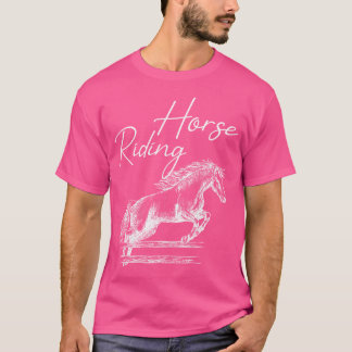 T-shirt Cheval Équitation Filles Équitation