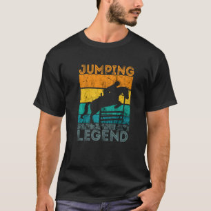 T-shirt Cheval équitation Jumping Legend Retro Show Vintag