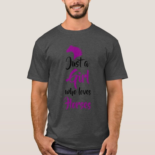 T-shirt Cheval équitation Love retro (Devant)
