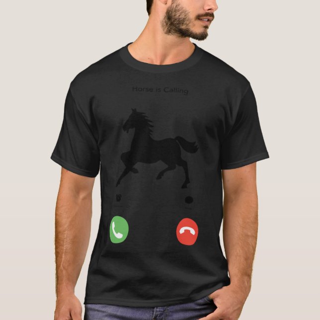 T-shirt Cheval est Calling cheval équitation andalouse (Devant)