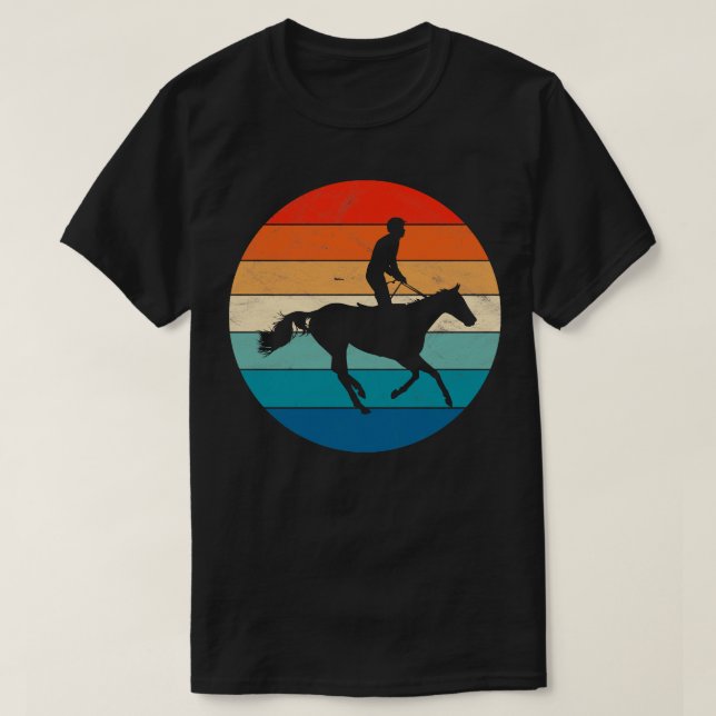 T-shirt Cheval et cavalier (Design devant)
