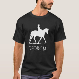 T-shirt Cheval et cavalier de dressage Géorgie