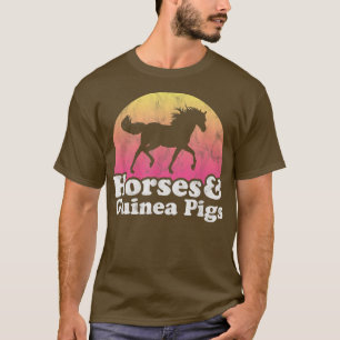 T-shirt Cheval et Guinée Cochon Femmes ou filles Chevaux G
