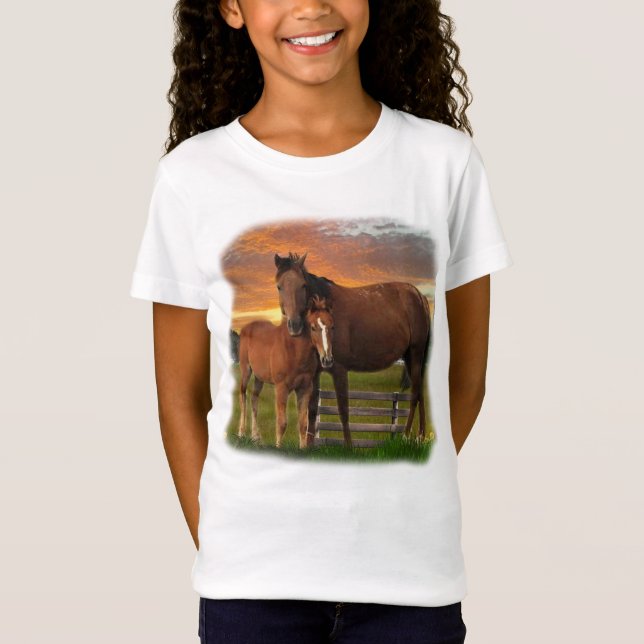 T-Shirt Cheval et poney (Devant)
