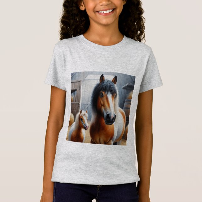 T-Shirt Cheval et Pony (Devant)