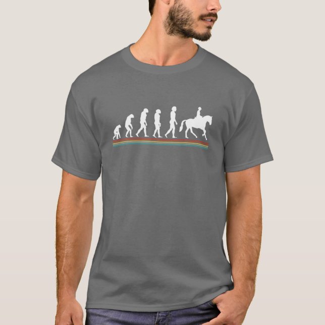T-shirt Cheval - Évolution D'Un Cheval - Funny G (Devant)