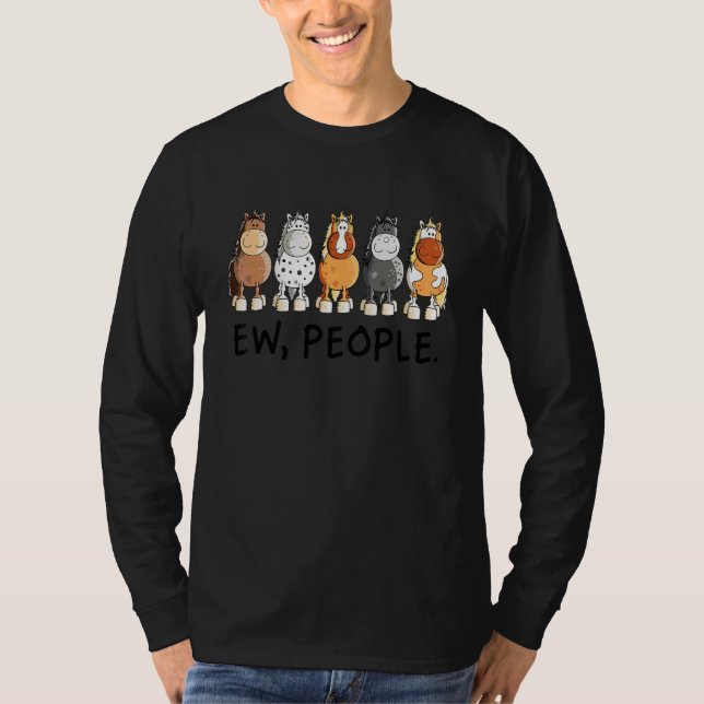 T-shirt Cheval Ew Personnes Cheval Animal (Devant)