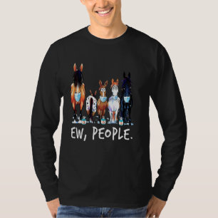 T-shirt Cheval Ew Personnes Cheval Portant Un Masque Visag
