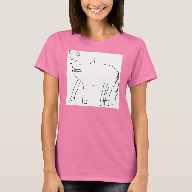 T-shirt Cheval Extraordinaire de requin de Chat (Devant)