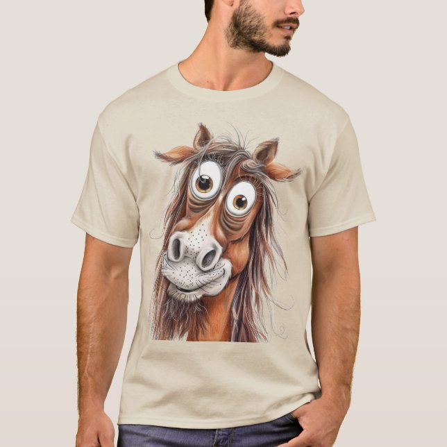 T-shirt Cheval fantaisiste (Devant)