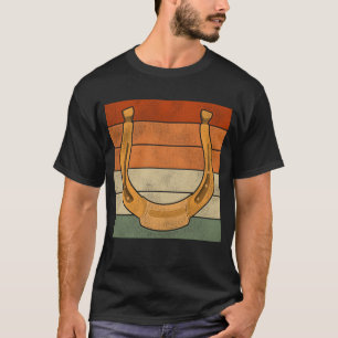 T-shirt Cheval fermier cadeau rétro chevaux fer à cheval f
