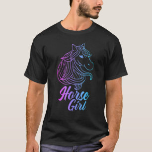 T-shirt Cheval fille