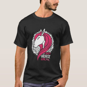 T-shirt Cheval Fille Femmes J'Aime Mes Chevaux Équitation