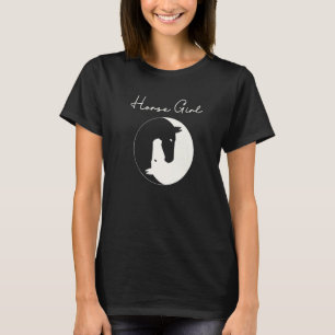 T-shirt Cheval fille J'aime mes chevaux Yin & Yang forme c