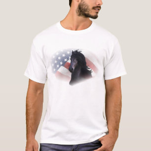 T-shirt Cheval frison