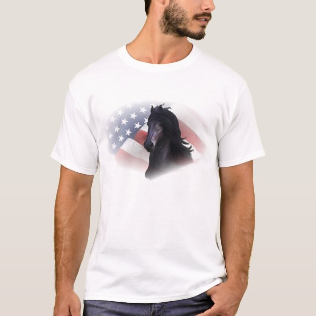 T-shirt Cheval frison (Devant)