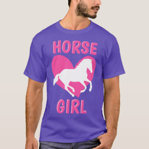 T-shirt Cheval Girl équitation équitation Equestre Horse L