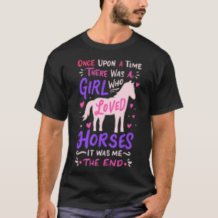 T-shirt Cheval Girl Horses Show Jumping Équestre Baril R