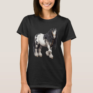 T-shirt Cheval Gitan noir équitation équestre