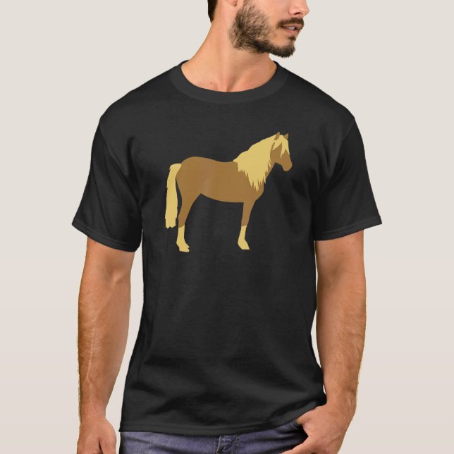 T-shirt cheval Haflinger (Devant)