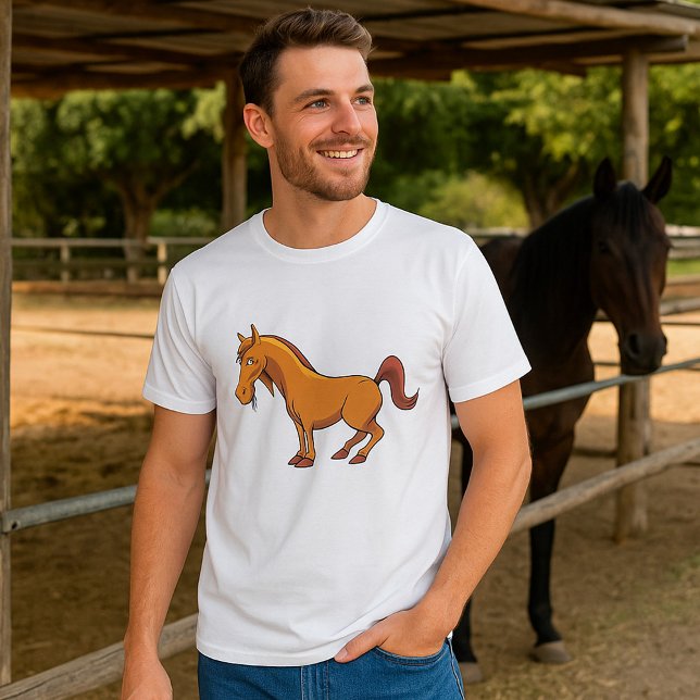 T-shirt Cheval heureux (Créateur téléchargé)