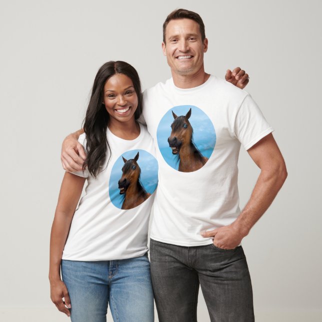 T-shirt Cheval heureux (Unisexe)