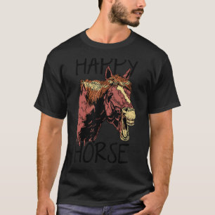 T-shirt Cheval Heureux Graphique Amoureux de Cheval Cavali