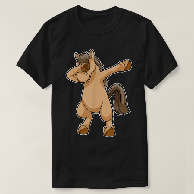 T-shirt Cheval Hip hop Dance Dab (Design devant)