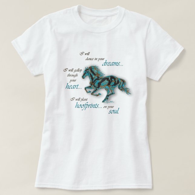 T-shirt Cheval inspirant (Design devant)
