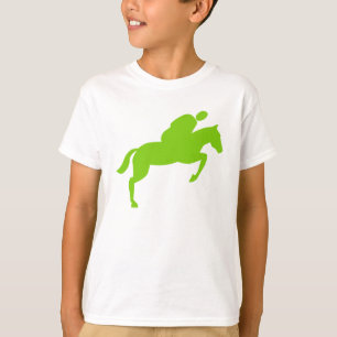 T-shirt Cheval Jumping - Martian Green