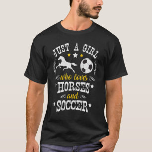 T-shirt Cheval Juste Une Fille Qui Aime Les Chevaux Footba