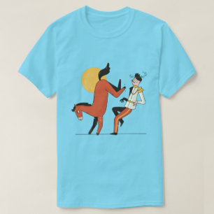 T-shirt Cheval Kicking Jockey