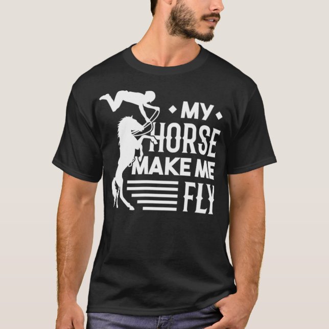 T-shirt Cheval kiddinx rodéo (Devant)