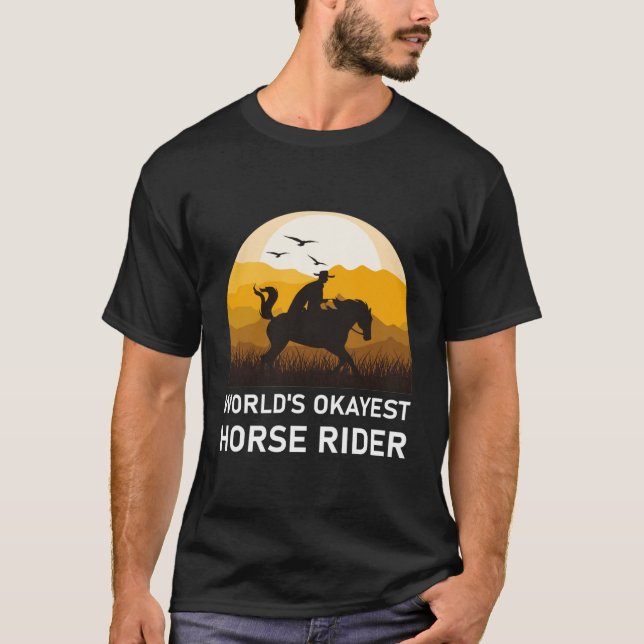 T-shirt Cheval le plus beau du monde - Équitation (Devant)
