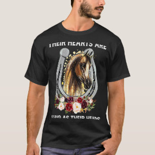 T-shirt Cheval Leurs cœurs sont aussi gros que leur tête p